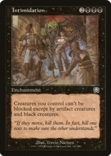 1 x Intimidation - Mercadian Masques - LP - MTG - EOF