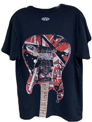 VAN HALEN ギター柄 アロハ シャツ EVH 5150 Van Halen Frankenstrat Guitar EVH T-Shirt XL Eruption Eddie Van