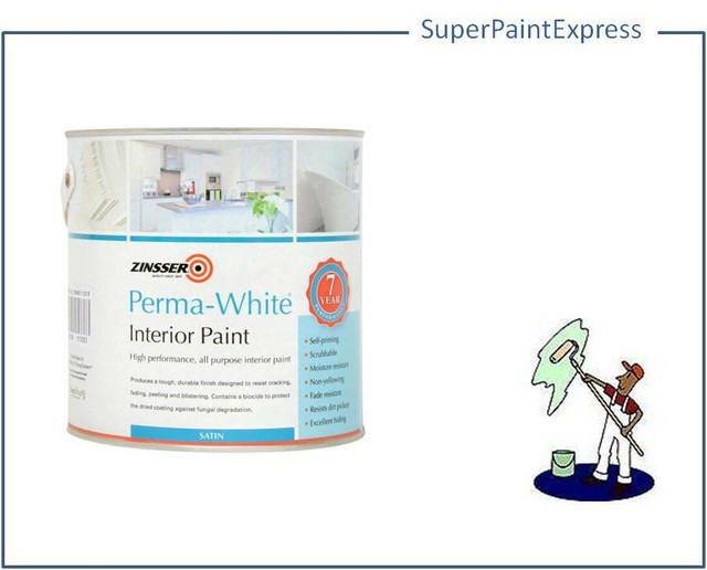 Zinsser Zinpwis1l 1 Litre Permawhite Interior Satin Paint for sale online eBay