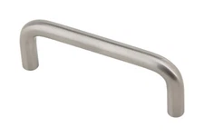 Silverline Satin Nickel Wire Pull Cabinet Drawer Handle Hole Centers :96mm/3"/4"