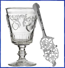 French Versailles Absinthe Glass & Absinthe Spoon Set