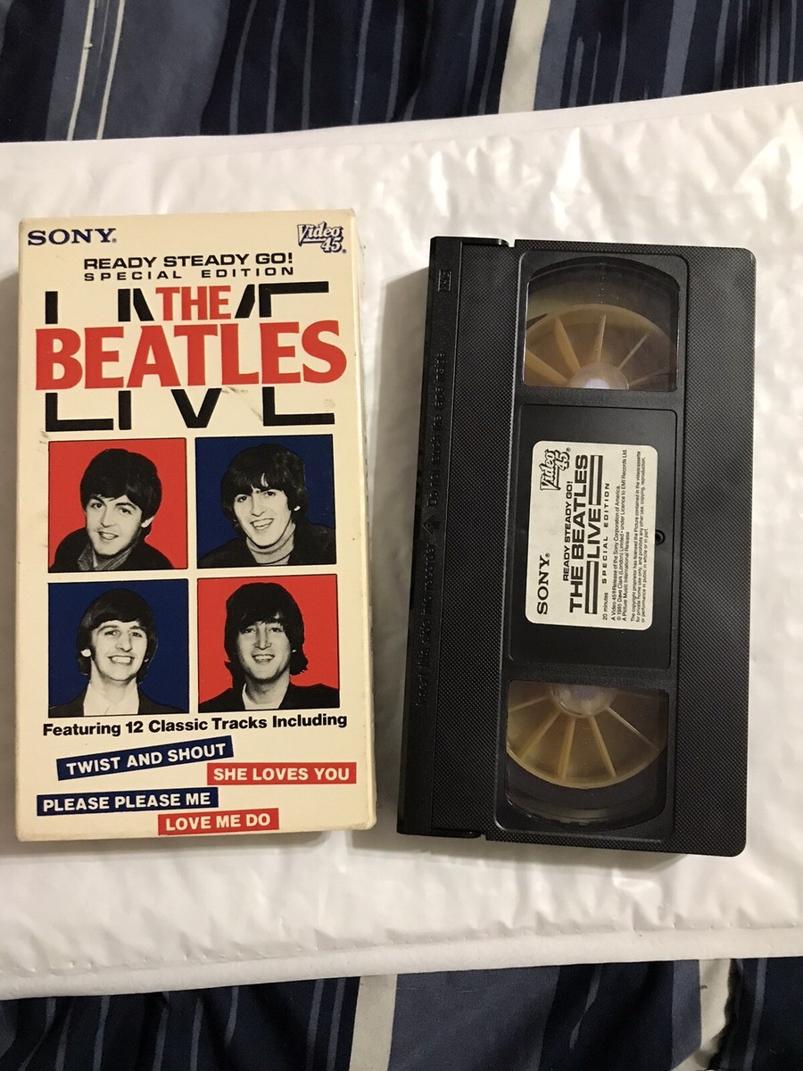The Beatles Live VHS Classic Rock SVS Video 45 Ready Steady