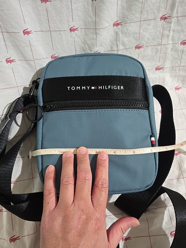 NWT Tommy Hilfiger Men's Nylon Crossbody Bag Dull Blue - Picture 6 of 8