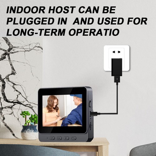 Video Door Bell WiFi Phone Intercom System with Monitor Doorbell Camera Wireless - Picture 8 of 16