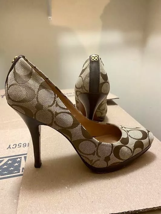 Coach shoes women's heels sale