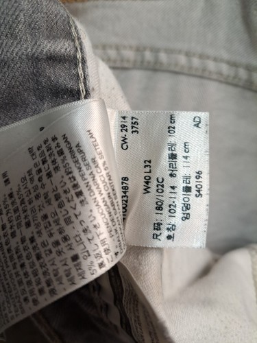 Levis Jeans Mens 40x32 Black Denim Pants 569 Relaxed Red Tab Rodeo Work Faded - Picture 4 of 5