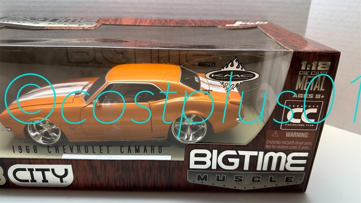 ミニカー JADA TOYS 1/18 1968 CHEVY CAMARO JADA 1968 CHEVY CAMARO MATTE BLACK / GREEN FLAME 1:18