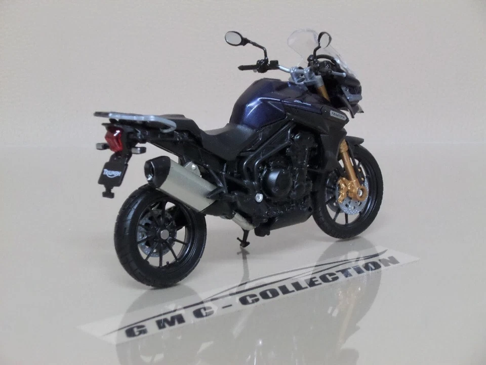 TRiUMPH TiGER EXPLORER 2012 BLU BLUE MOTO WELLY 1/18 - Immagine 2 di 3