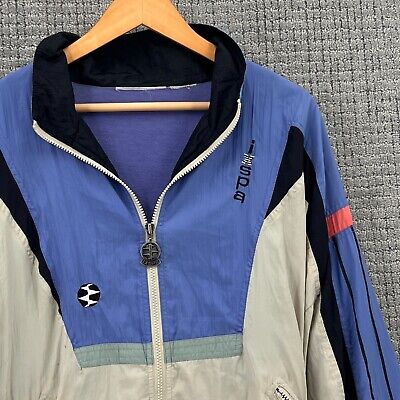 Vintage IXSPA Windbreaker Jacket Womens XL Multicolor Full Vintage IXSPA Windbreaker Jacket Womens XL Multicolor Full