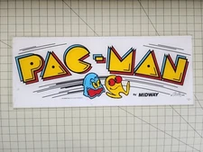 1980 PAC MAN MIDWAY MFG CO A BALLY CO MARQUEE