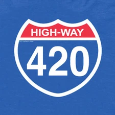 420 HIGHway weed blunt hash kief oil pot colorado marijuana dispensary T SHIRT
