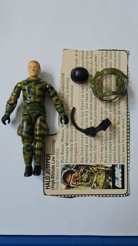 1984 GI Joe Ripcord with accessories and filecard A92