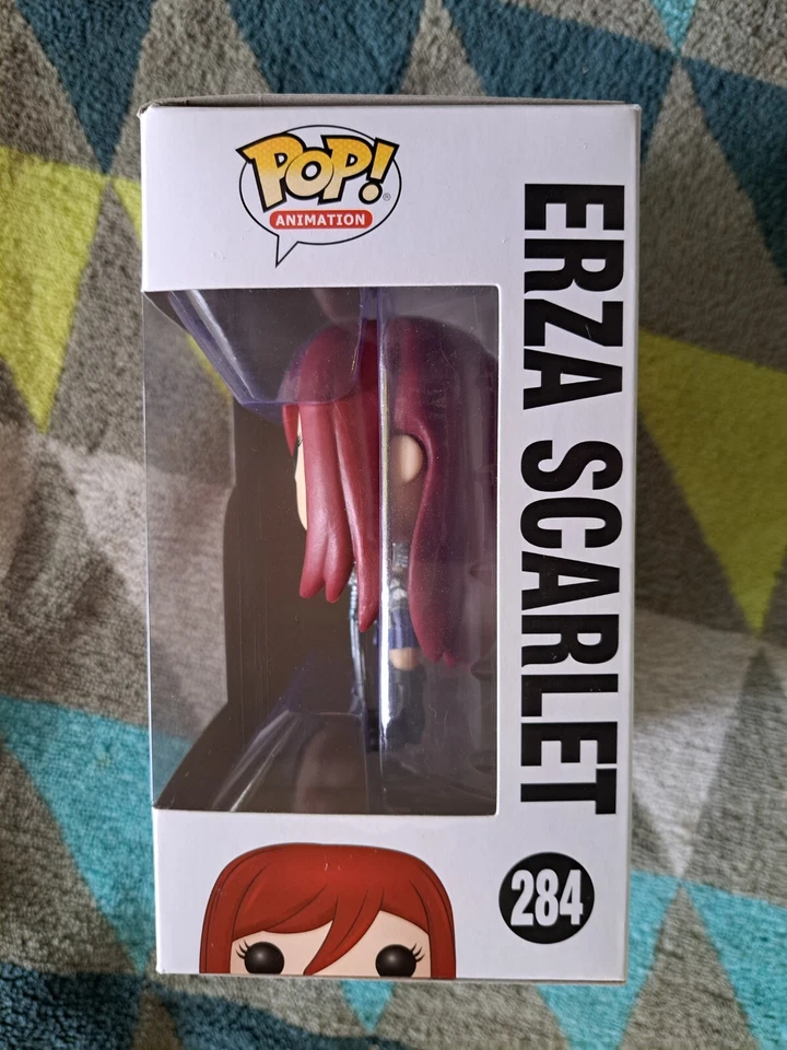 Erza Scarlet Pop 284 - Fairy Tail Funko Pop! Vinilo abovedado 2017- RARO+ Protector Foto 3 de 4
