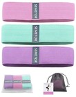 Semetor Resistance Bands 4 Pack Set Exercise Pilates Squat Glute Hip Training