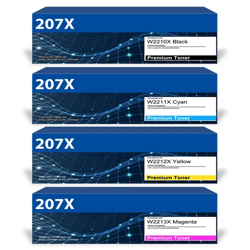 Toner Für HP 207A 207X LaserJet Pro MFP M283 fdw fdn M282 nw M255 dw nw Set XXL