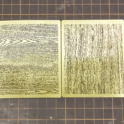 LIANG-0303+0304 Airbrush Stencil Wood Texture DIY Model for 1/32 1/35 1/48 Scale