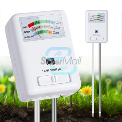 3 in 1 PH Tester Soil Water Moisture Light Test Meter for Garden Plant Seeding