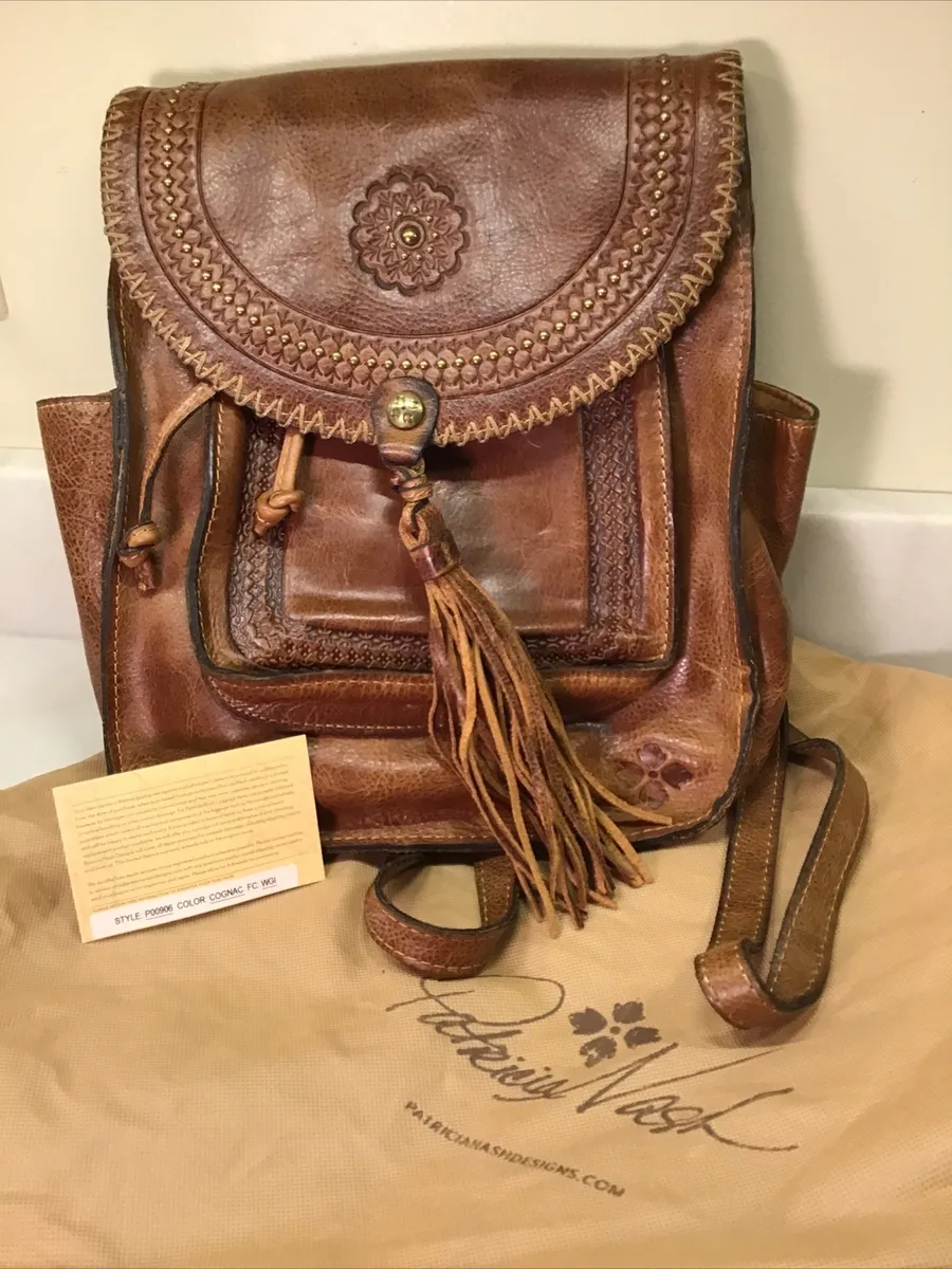 Tooled Leather Cowhide Mini Backpack – L&L Boutique