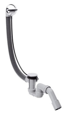 Hansgrohe Flexaplus Komplettset Ablauf- und Überlaufgarnitur mit Abdeckung Chrom