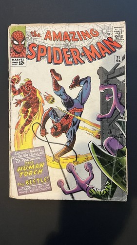Amazing Spider-Man #21 2. App Käfer! Stan Lee 1965 Marvel Comics sehr guter Zustand 🕷️🔥 - Bild 1 von 18