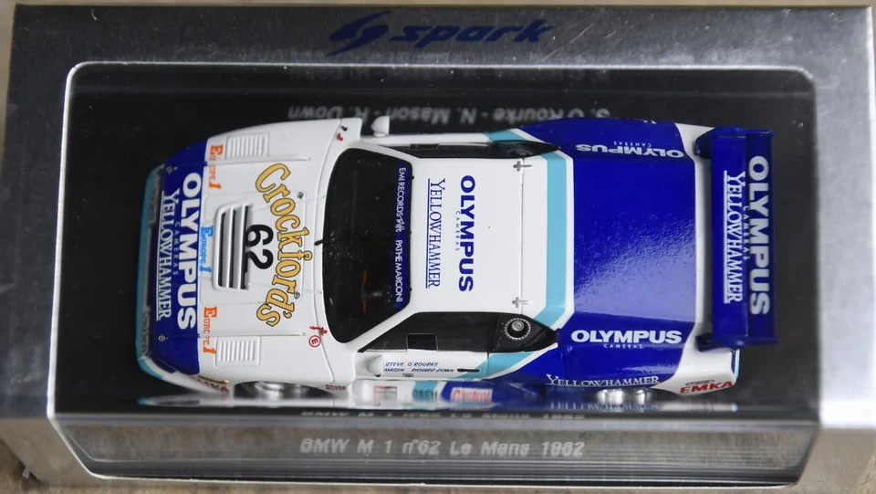 1/43   SPARK BMW M1  24 H LE MANS 1982 EMKA/no ixo  trofeu minichamps - Photo 3/3