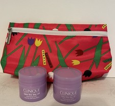 Lot of 2 Clinique Take the Day Off Cleansing Balm Samples  Makeup Bag
