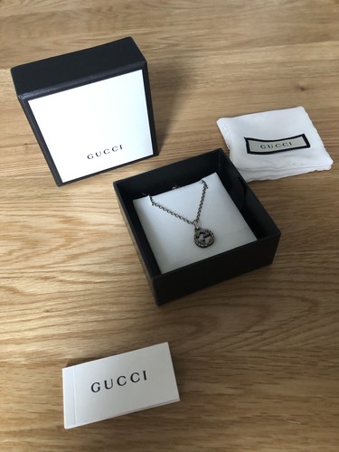 Gucci Interlocking G Sterling Silver Necklace