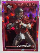 Marketplace image: Brad Johnson 1/1 Padparadscha 2024 Topps Chrome Football Card 185 Tampa Bay Bucs