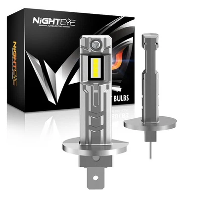 NIGHTYEY 2X 50W 40000LM H1 CSP LED Fog Light Driving Bulbs Kit 6000K 12V-24V UK - Image 1 of 4