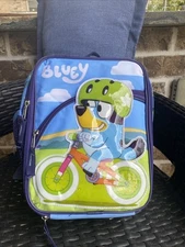 BLUEY Bike Ride Along theme Insulated Lunch - Officially Licensed
