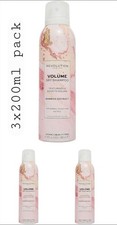Image of 3x Revolution Hair Volume Dry Shampoo Bamboo Extract Normal & Oily Hair 3x200ml