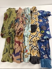 Lot of 5 Bamboo 2 Piece Pajamas 18-24 Months Little Sleepies, Velveteen