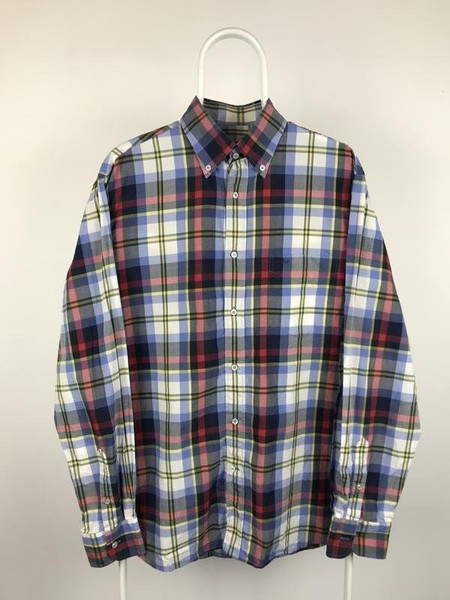 Men Paul & Shark Shirt Navy Cotton 42 / XL / 50 #C3HX