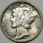 1945 Mercury Silver Dime AU FREE SHIPPING