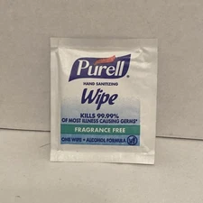 purell hand sanitizing wipes- Individually Wrapped- Lot Of 25 Packs- Read Desc