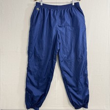 Vintage Chemise Lacoste Pants Mens Size Large Navy Blue Athletic Track Joggers