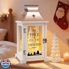 ResWRLD Ceramic Christmas Tree That Light up for Table Centerpieces, Modern F