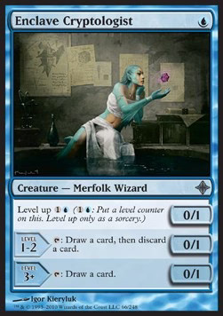 Magic/MTG Enclave Cryptologist ROE-66 Uncommon Englisch Good Foil