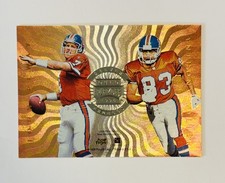 1996 Playoff Absolute - Quad Series John Elway, Terrell Davis, Anthony Miller #9