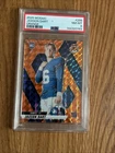 Jaxson Dart # /199 Rookie 2025 Panini Mosaic - Orange Prizm #288 RC Giants PSA 8