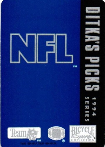 Marshall Faulk Indianapolis Colts Ditka's Pick NFL 1994 Playing Card Series - Picture 2 of 4