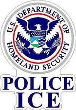  Dept of Homeland Security Reflective/Matte Vinyl Decal Sticker DHS ICE Customs
