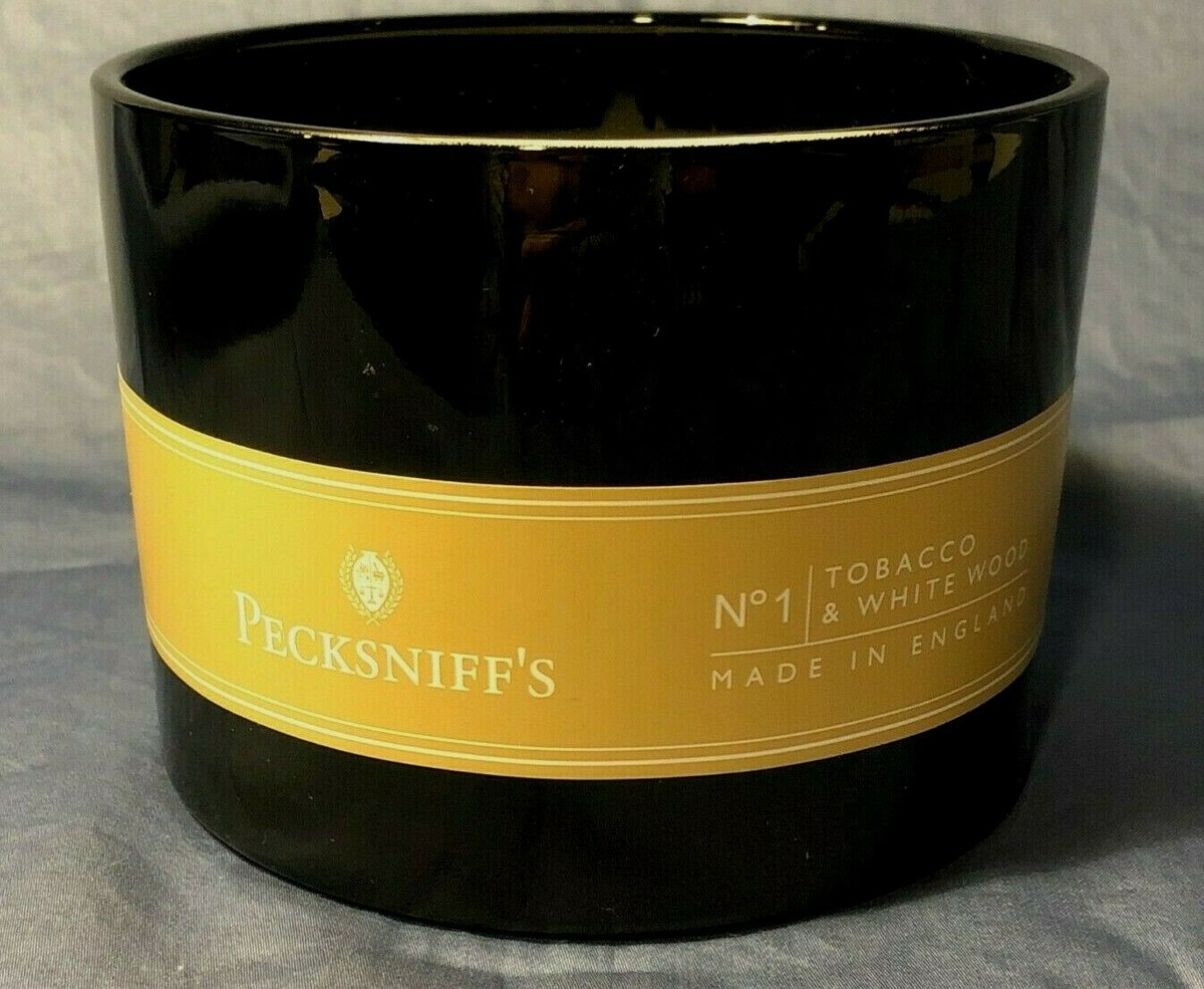Pecksniff's~No1~TOBACCO & WHITE WOOD~Aromatherapy~3 Wick~CANDLE~9.87oz~NEW  STYLE