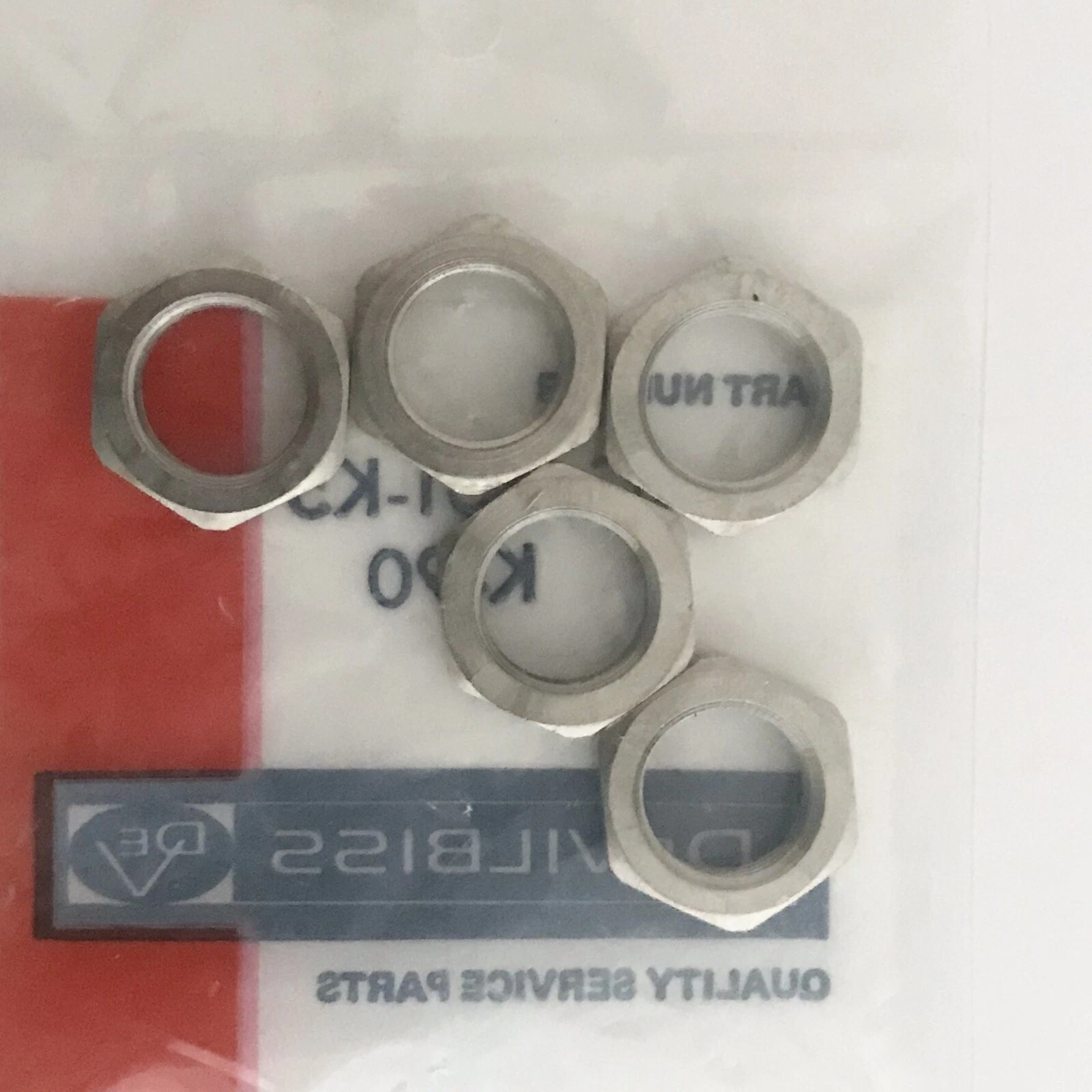 Контргайка - (набор из 5 шт) (№15) для краскопультов DeVilbiss JGA - Pressure Feed Spraygun