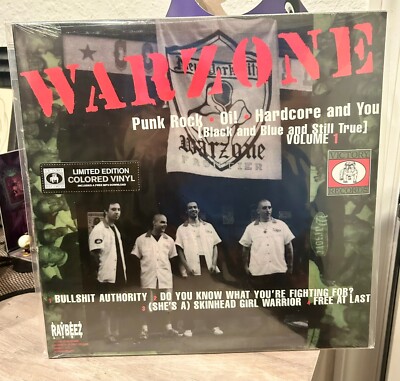 WARZONE / CAUSE FOR ALARM Split EP LP 12  Color Vinyl NEW 2017 Sealed Victory