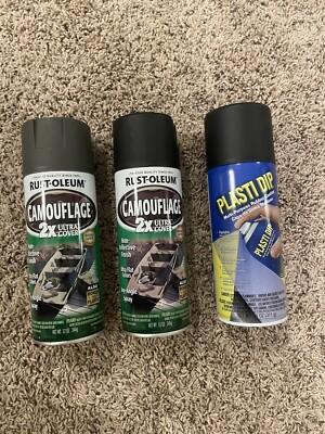 #ad Plasti Dip 11oz Black Aerosol Rust Oleum Spray Paint. 3 Pack See Details $25.00