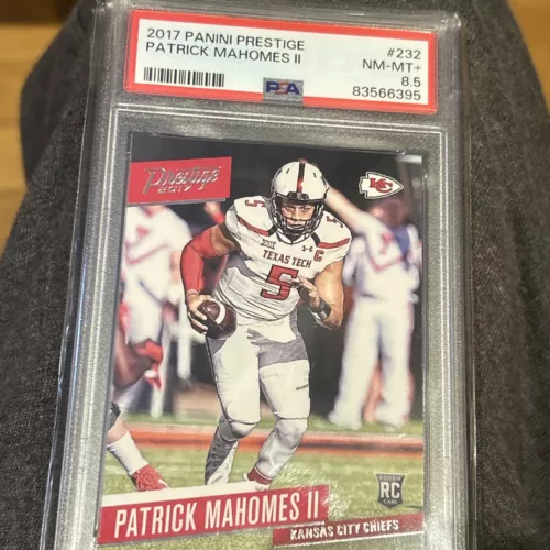 2017 Panini Prestige Patrick Mahomes RC Rookie Card #232 PSA Graded 8.5 NM-MT+