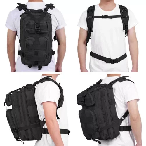 Mochila táctica militar 30L Mochila Camping Senderismo Bolso de hombro Viaje  Foto 2 de 4