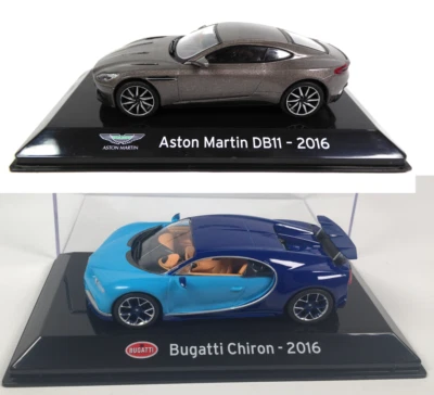 Lot de 2 Voitures Bugatti + Aston Martin - 1/43 IXO Miniature Supercar LSC2 - Photo 1/4