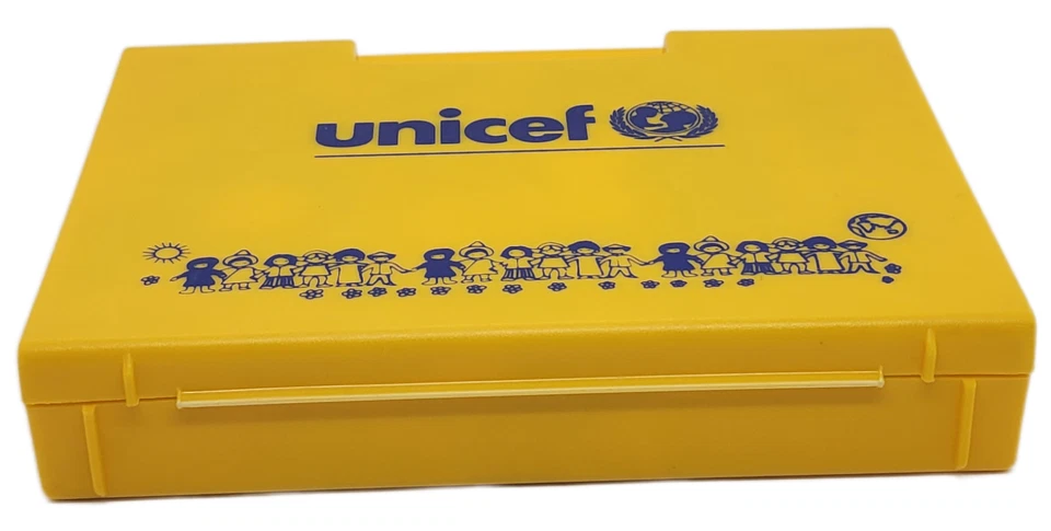Rompecabezas de bloques Unicef en estuche de plástico amarillo Foto 4 de 4
